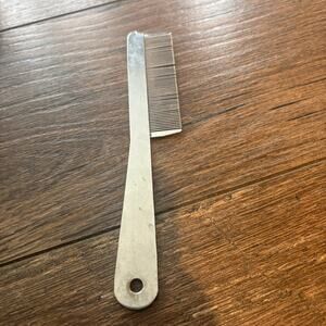 Vintage Twinco Metal Dog Comb Stainless Steel Pet Grooming Brush Heavy Duty